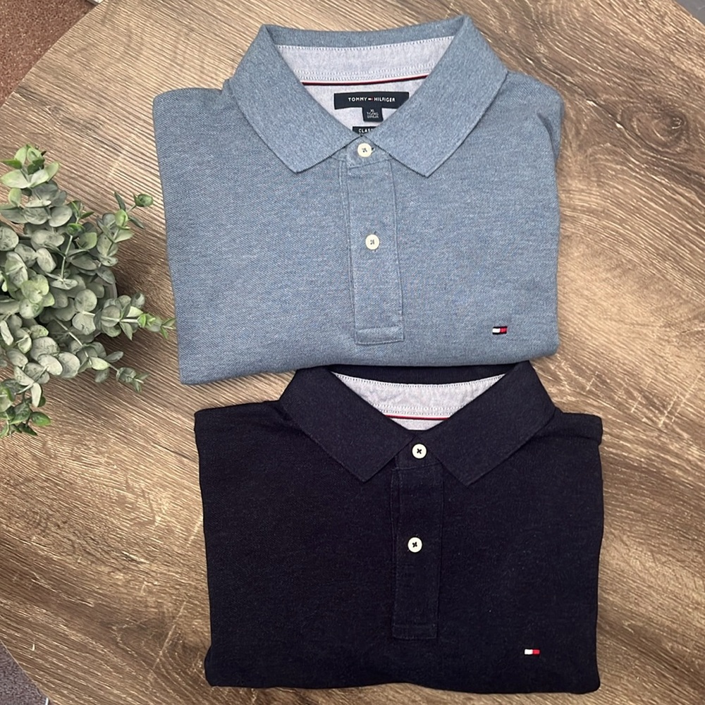 Like New Mens Tommy Hilfiger XL Polos Custom fit